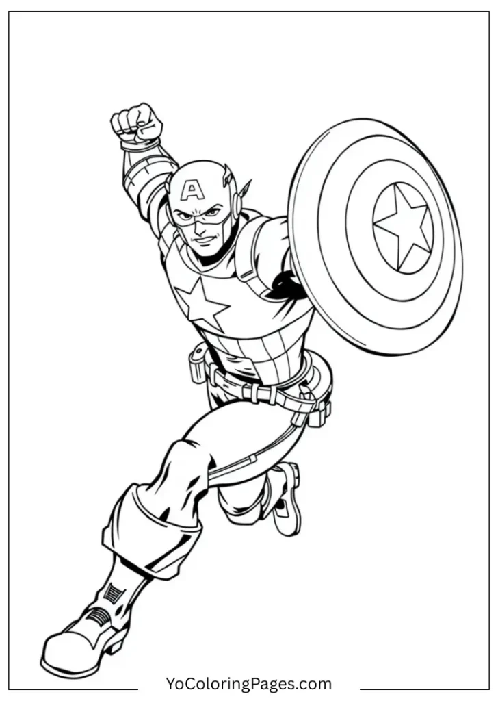 Captain America in Action
