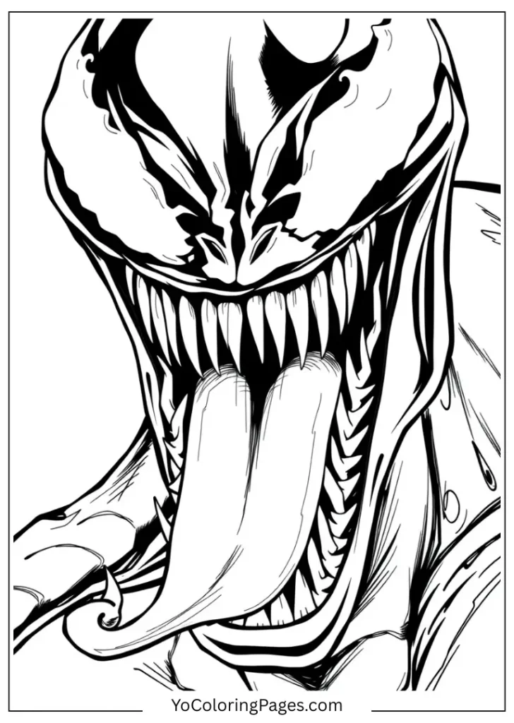 Classic Venom Face Close-Up