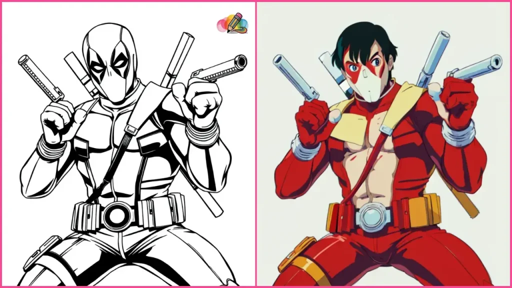 Deadpool Coloring Pages