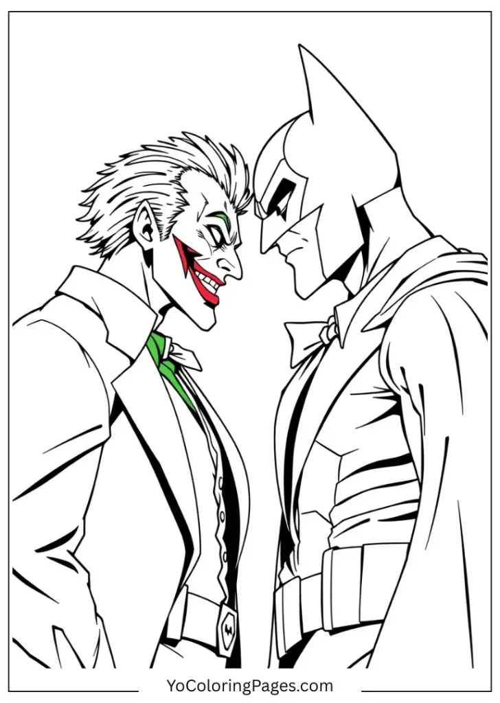 Joker vs. Batman Outline