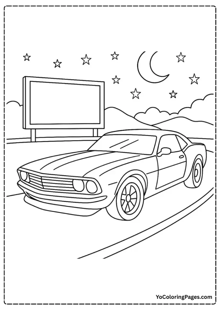 Night Drive Cool Car