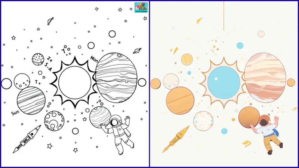 Solar System Coloring Pages