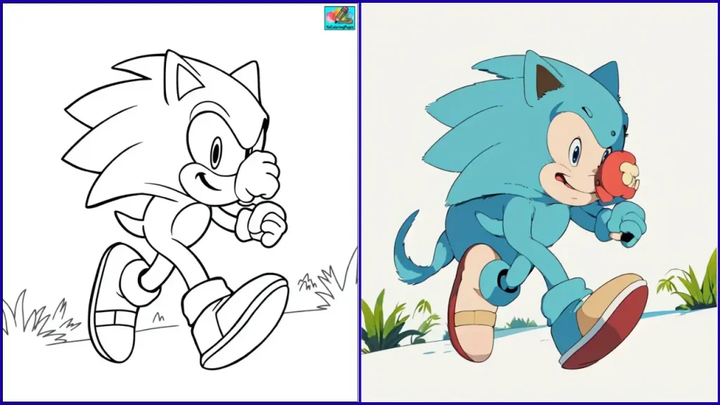 Sonic Coloring Pages