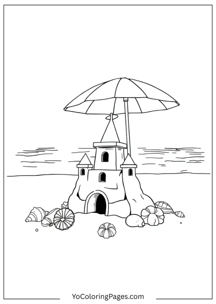 Summer Beach Scene