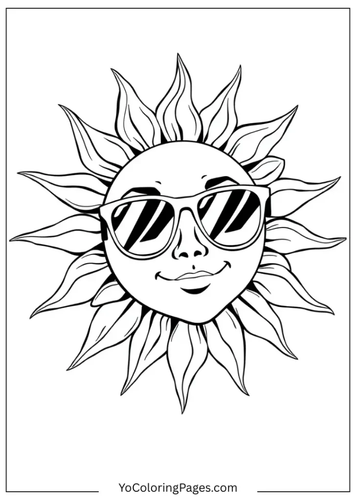Summer Sun with Sunglasses