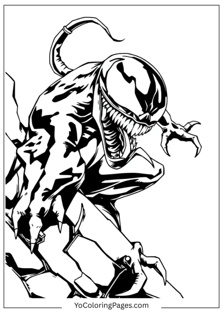 _ Venom Crawling on a Wall