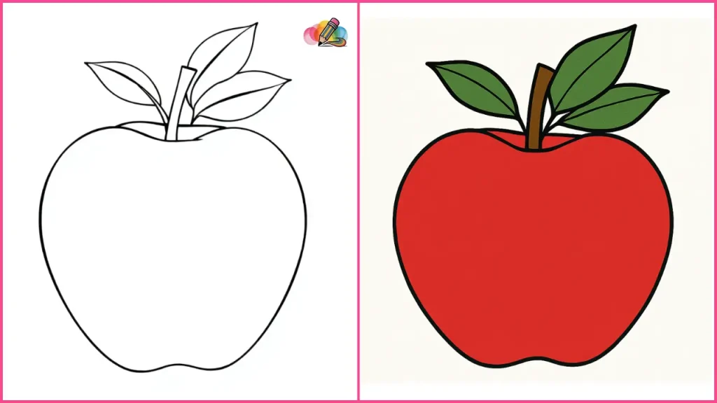 Apple Coloring Pages
