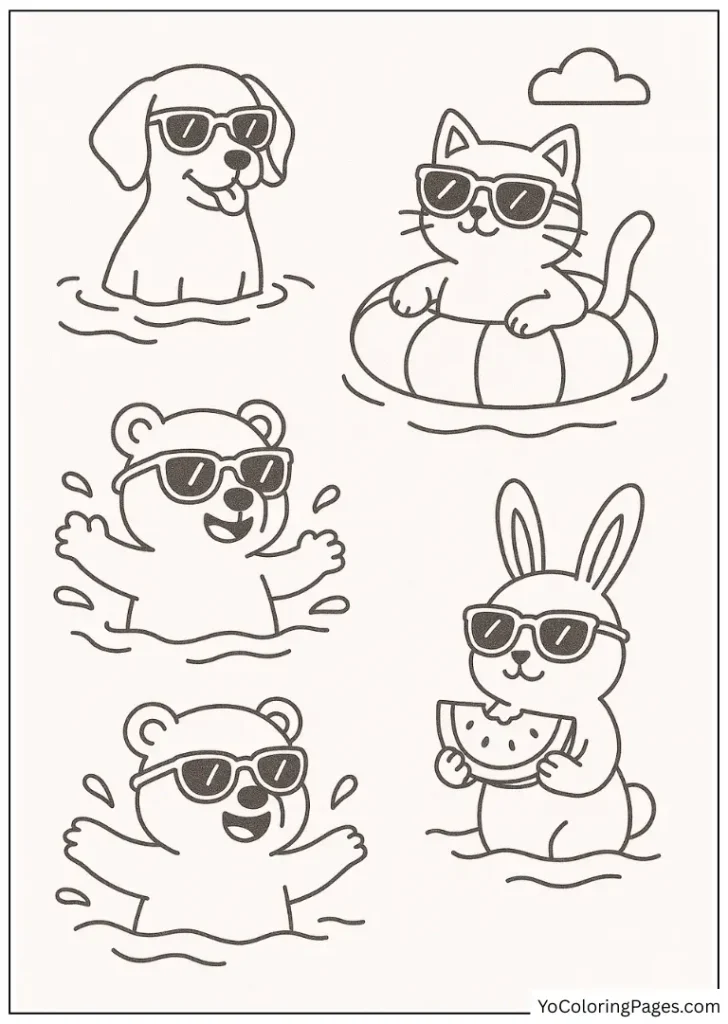 Cute Animals in Summer