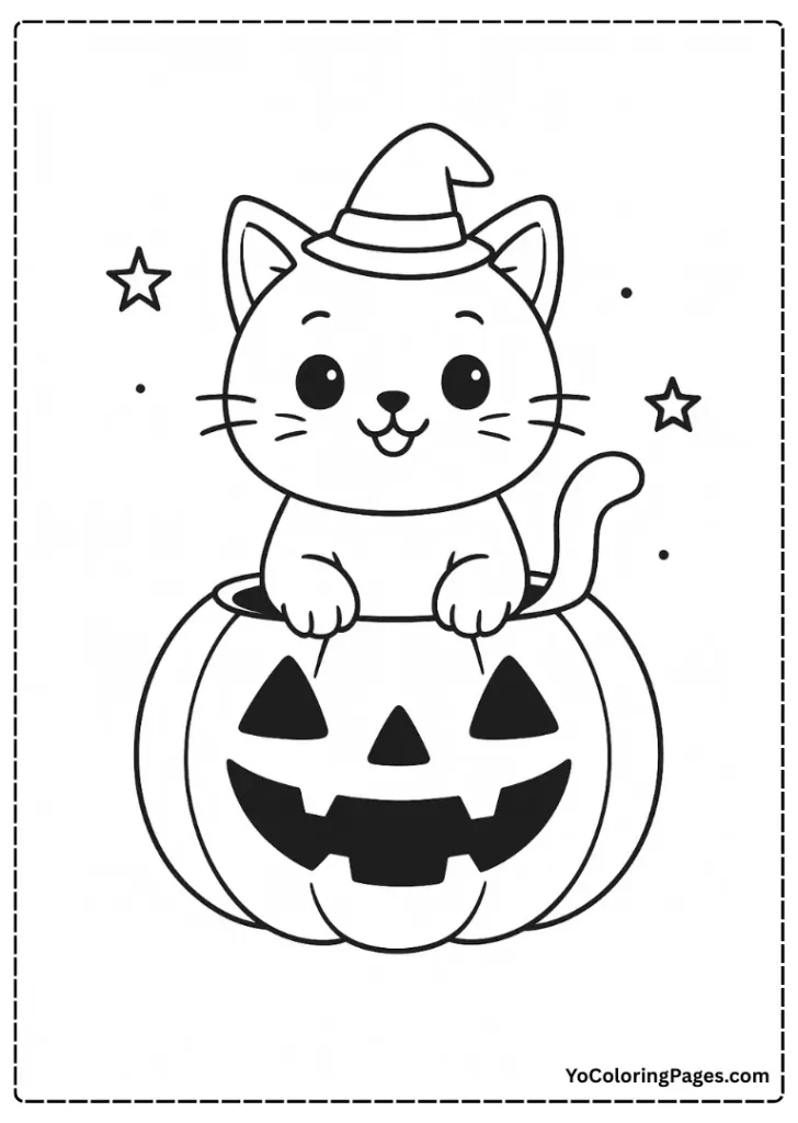 Cute Halloween cat