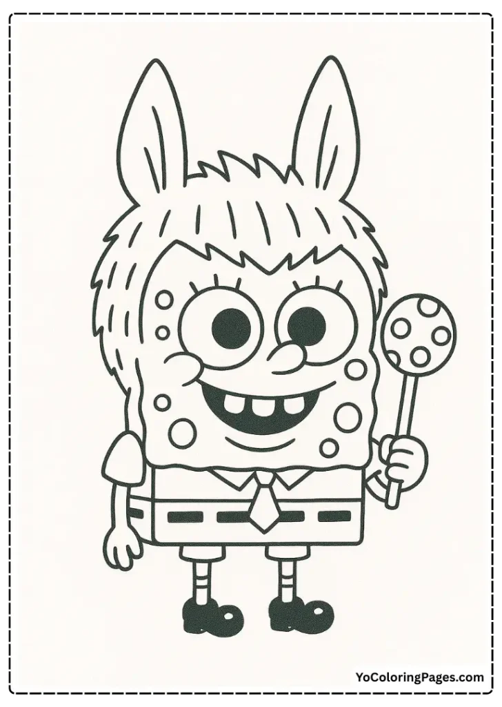 Cute Spongebob Labubu