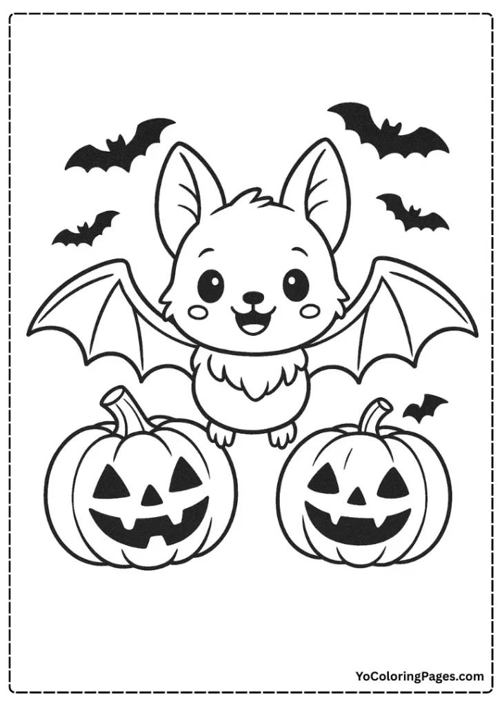 Cute bat Halloween