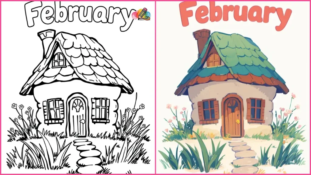 February Coloring Pages