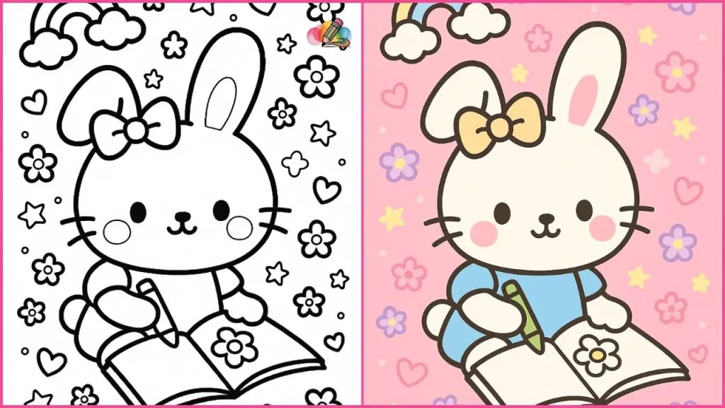 Hello Kitty Coloring Pages