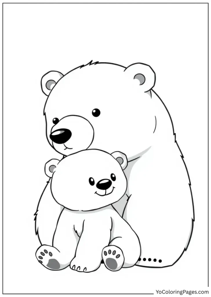 Polar Bear with Cub