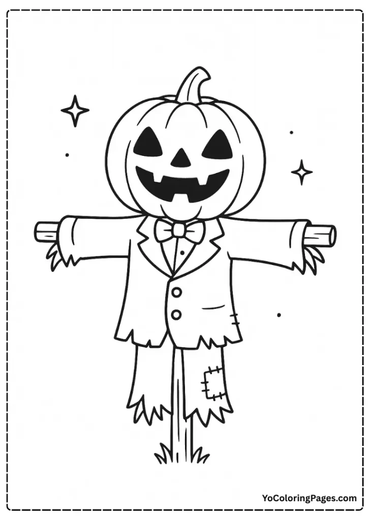 Spooky scarecrow Halloween