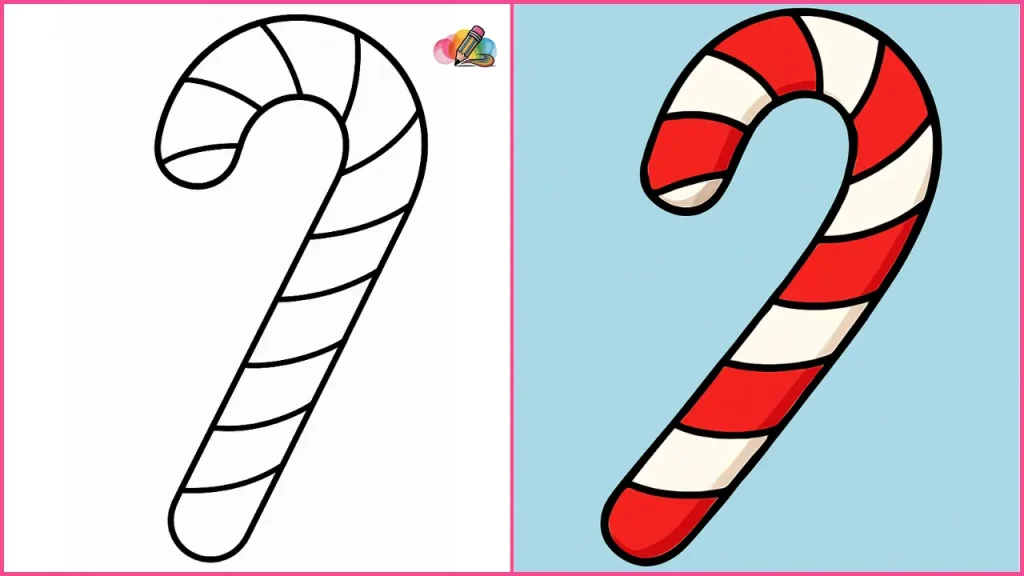 Candy Cane Coloring Pages