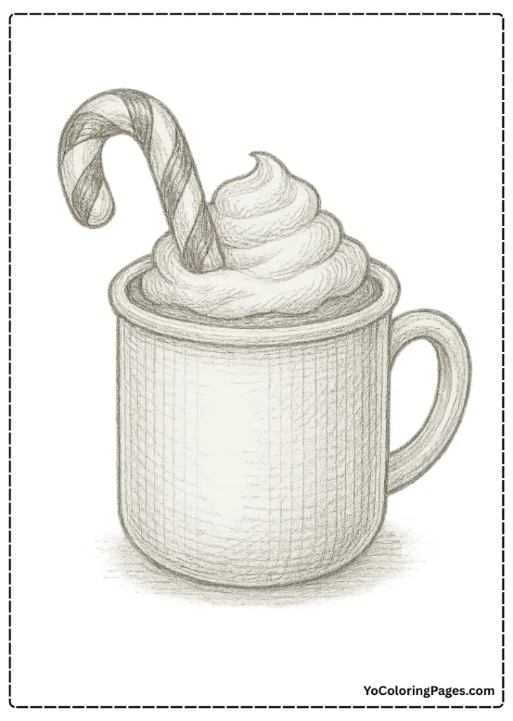 Candy Cane in Mug