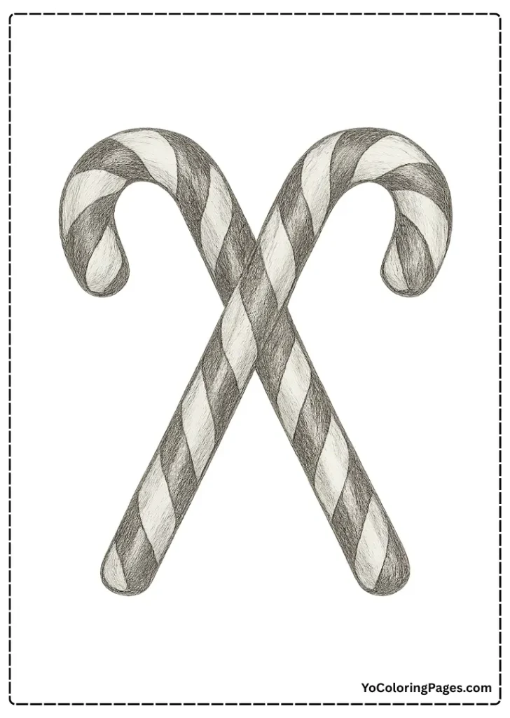 Crossed Candy Canes