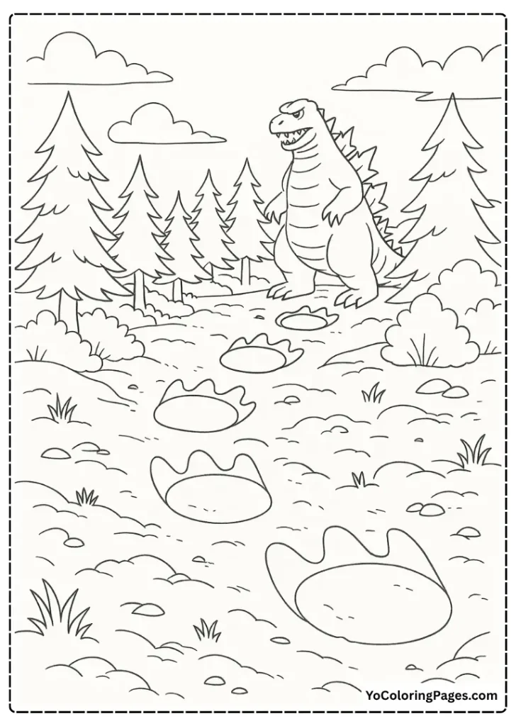 Godzilla Footprint Scene