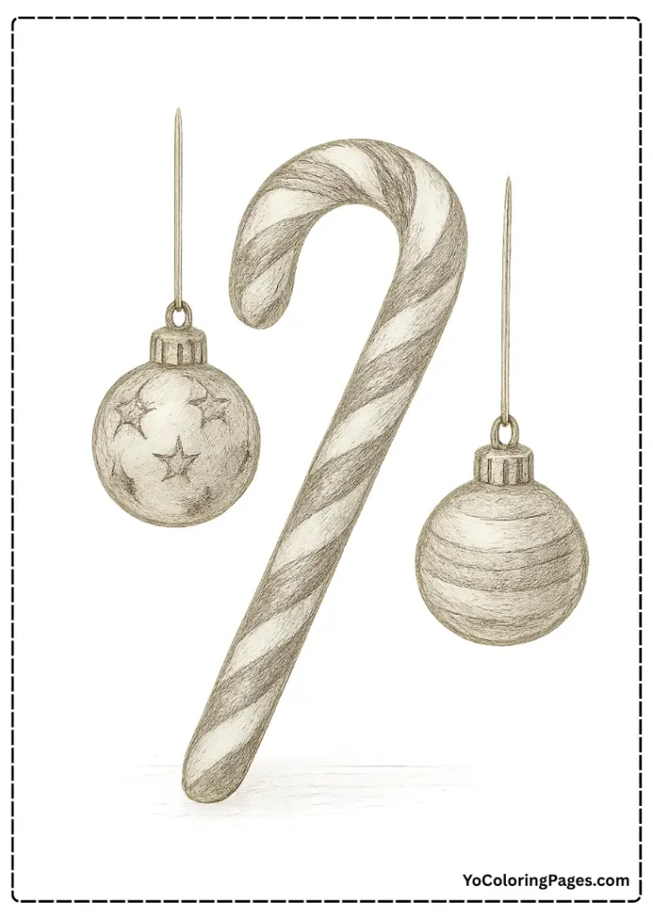 With Christmas Ornaments