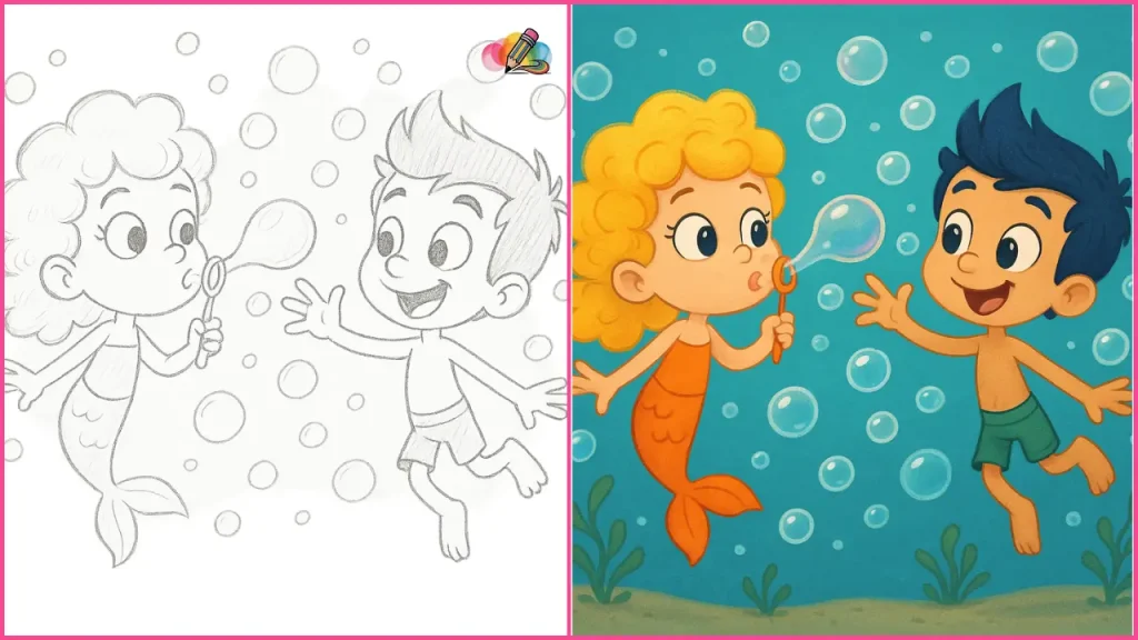 bubble guppies coloring pages